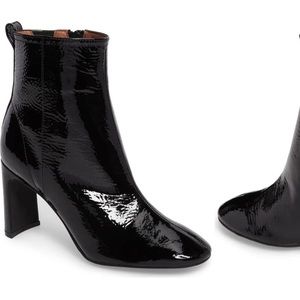 Jeffrey Campbell Chapel Black Curved Heel Bootie